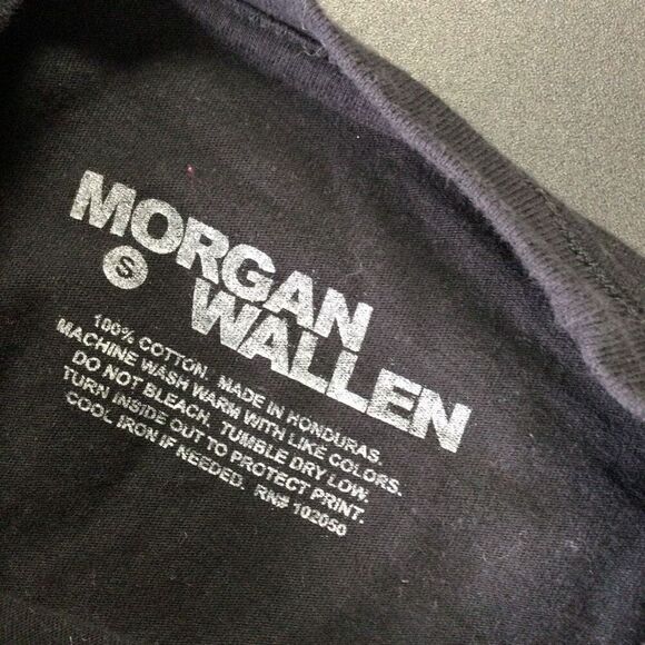 Morgan Wallen Mens Black One Night At A Time World Tour 2023 Graphic Tee Small - Picture 6 of 8